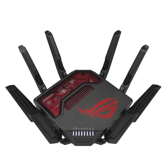 Asus ROG Rapture GT-BE19000 Tri-Band WiFi 7 Gaming Access Point Router - BE19000, 8 Anten, 802.11be, AiMesh, ROG RGB