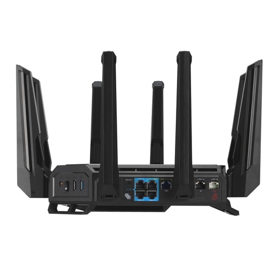Asus ROG Rapture GT-BE19000 Tri-Band WiFi 7 Gaming Access Point Router - BE19000, 8 Anten, 802.11be, AiMesh, ROG RGB