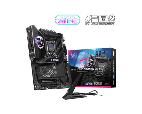 Msi Mpg Z890 Carbon Wifi Soket 1851 DDR5 9200 (OC) Usb 20Gbps 5xM2 2xTb4 Hdmi 1x5Gbit 2.5 Lan Wifi 7 Atx Ana Kart