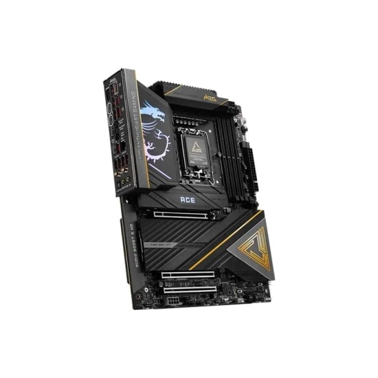 MSI MEG Z890 ACE LGA1851 DDR5 ATX Anakart - 9200MHz (OC), 5xM.2, 2xTB4, 10G LAN, WiFi 7, USB 20Gbps, HDMI