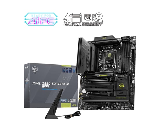 MSI MAG Z890 Tomahawk WiFi Anakart: Intel LGA1851, DDR5 9200MHz(OC), Wi-Fi 7, Çift M.2, USB4, 5G LAN, Hdmi, DP, ATX