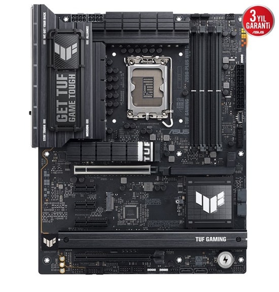 Asus TUF Gaming Z890-PLUS WiFi: Intel LGA1851 ATX Anakart, DDR5, PCIe 5.0, WiFi 7, 4xM.2, 4xDimm, USB4, 2.5G LAN