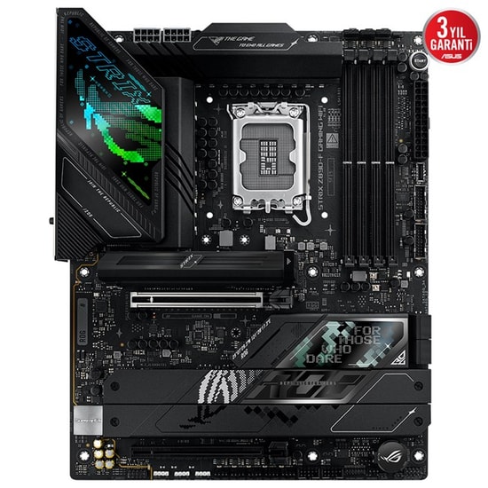 Asus ROG Strix Z890-F Gaming WiFi Anakart: Intel LGA1851, DDR5 9066MHz, 5xM.2, VRM, HDMI, DP, WiFi 7, Thunderbolt 4, ATX