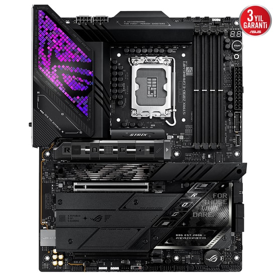 Asus Rog Strix Z890-E Gaming Wifi Intel 1851P DDR5 8800 Hdmi Dp 7xM2 Usb3.2 Atx 2xThunderbolt4 WiFi 7 4xDimm Ana Kart