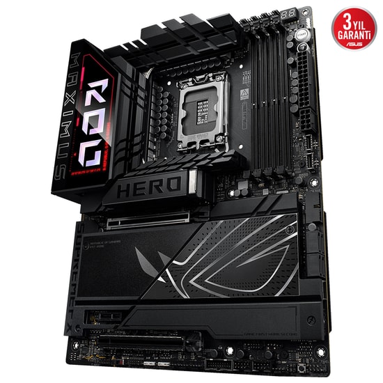Asus Rog Maximus Z890 Hero Intel 1851P DDR5 9200 Hdmi 6xM2 Usb3.2 Atx 2xThunderbolt4 WiFi 7 4xDimm 192Gb Max Ana Kart