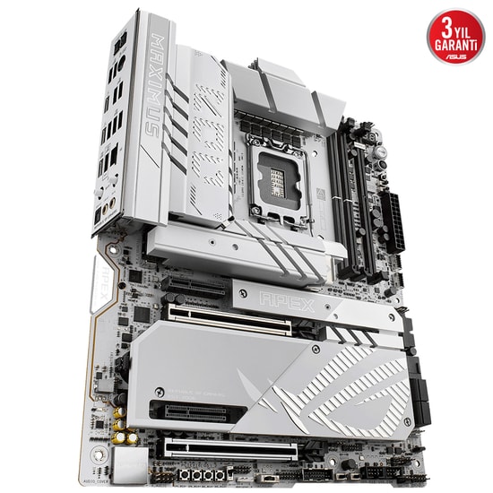 Asus Rog Maximus Z890 Apex Intel 1851P DDR5 9600 Hdmi 6xM2 Usb3.2 Atx 2xThunderbolt4 WiFi 7 2xDimm 96Gb Max Ana Kart