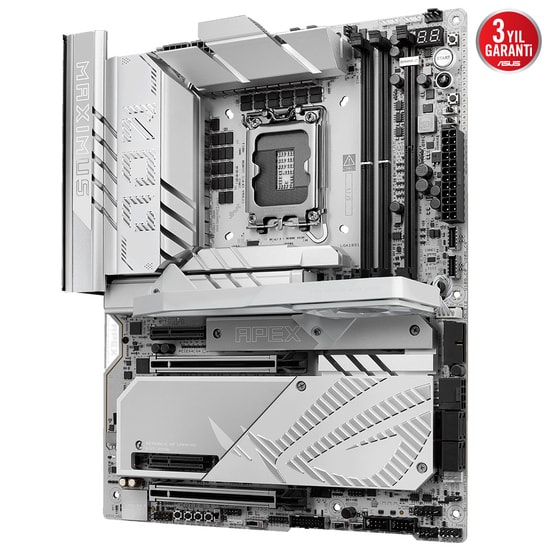 Asus Rog Maximus Z890 Apex Intel 1851P DDR5 9600 Hdmi 6xM2 Usb3.2 Atx 2xThunderbolt4 WiFi 7 2xDimm 96Gb Max Ana Kart