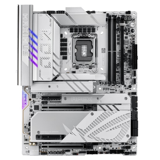 Asus ROG Maximus Z890 Apex Intel LGA1851 DDR5 Anakart - ATX, Wi-Fi 7, Bluetooth 5.4, 6x M.2, 5 Gigabit Ethernet