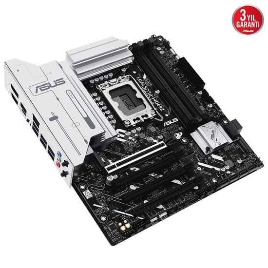 Asus Prime Z890M-PLUS WiFi: Intel LGA1851, DDR5 8666MHz, 3xM.2, HDMI, DP, WiFi 7, 2.5G LAN, Aura RGB, Micro ATX Anakart