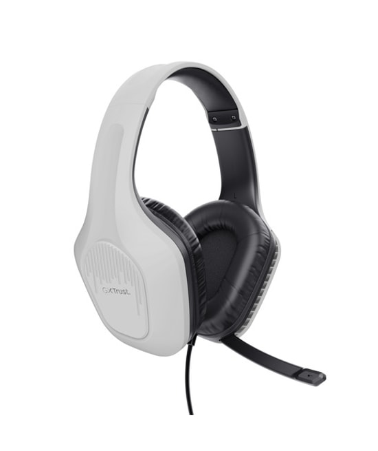 Trust GXT 415 Zirox Kulak Üstü Kablolu Beyaz Gaming Kulaklık (TRU25147) - 50mm Neodimyum Sürücü, 3.5mm Jak, Kumandalı