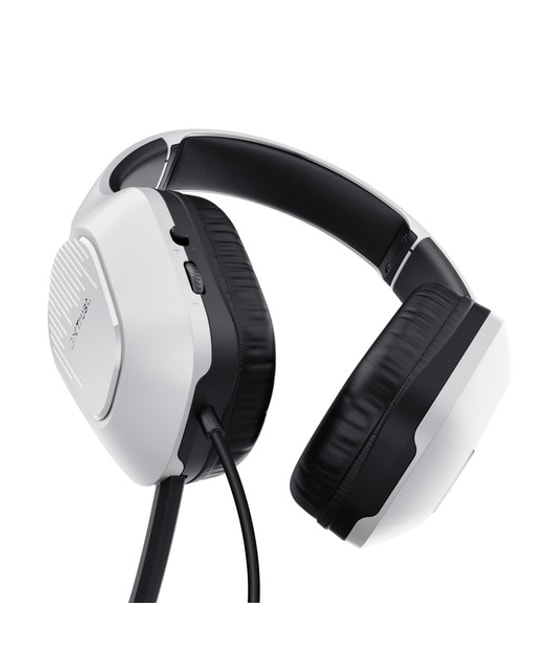 Trust GXT 415 Zirox Kulak Üstü Kablolu Beyaz Gaming Kulaklık (TRU25147) - 50mm Neodimyum Sürücü, 3.5mm Jak, Kumandalı
