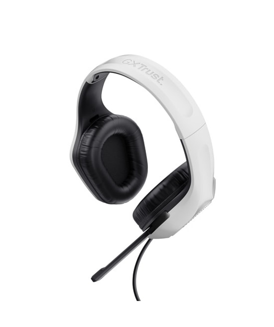 Trust GXT 415 Zirox Kulak Üstü Kablolu Beyaz Gaming Kulaklık (TRU25147) - 50mm Neodimyum Sürücü, 3.5mm Jak, Kumandalı