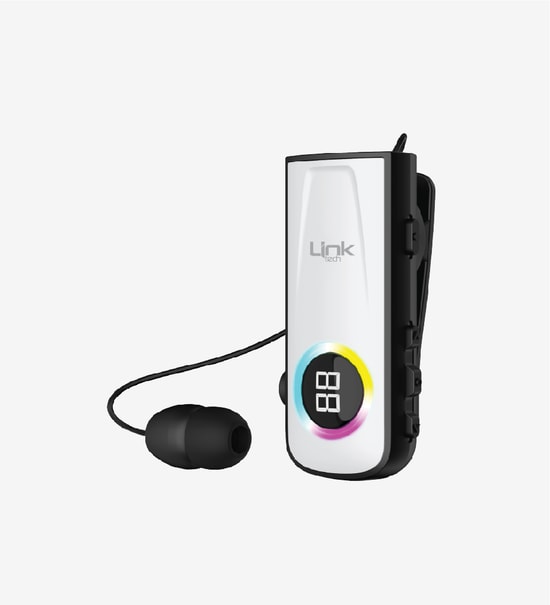 Linktech V82 Siyah Solid Led Ekranlı Titreşimli Makaralı Bluetooth Kulaklık