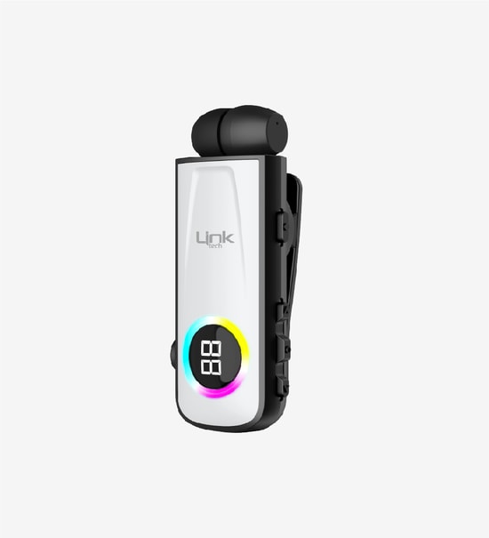 Linktech V82 Siyah Solid Led Ekranlı Titreşimli Makaralı Bluetooth Kulaklık