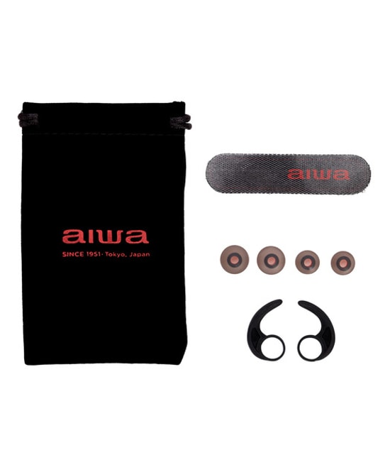 AIWA ESTBT-400BK IPX5 Bluetooth Siyah Spor Kulaklık - 10mm Neodimyum Sürücü, BT 5.0, Mikrofonlu, Kumandalı, 80mAh Pil