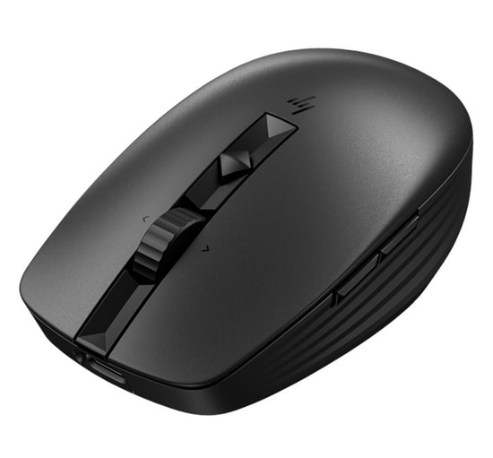 HP 715 Siyah Kablosuz Bluetooth Mouse (6E6F0AA) - 3000 DPI, Çoklu Cihaz Desteği, USB-C Şarj, 90 Gün Pil Ömrü