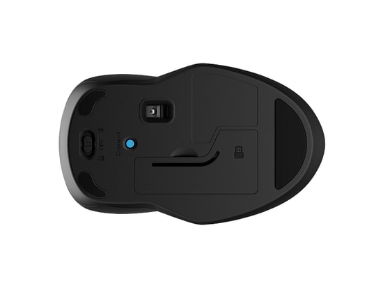 HP 250 Çift Modlu Kablosuz Optik Mouse (6V2J7AA) - USB, Ergonomik Tutuş, 1600 DPI Mavi LED, 3 Tuşlu, 10m Menzil, Siyah