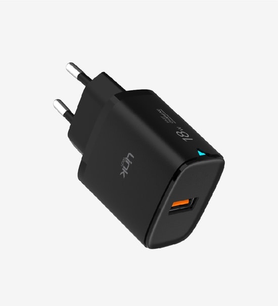 Linktech C304 18W Beyaz Hızlı Şarj Adaptörü (LSC-C304/WHITE) - QC 3.0, USB Type-A, 18W Güç, Akım Korumalı Şarj Aleti