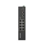 Hikvision DS-3T0510HP-E/HS 8 Port Gigabit Endüstriyel PoE Switch - 2x1GB SFP Uplink, 110W PoE Güç, Metal Kasa