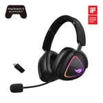 Asus Rog Delta II Kablosuz 50mm Titanyum Sürücü Rog Speednova 10mm Süper Geniş Bant Mikrofon DualFlow Oyun Kulaklığı