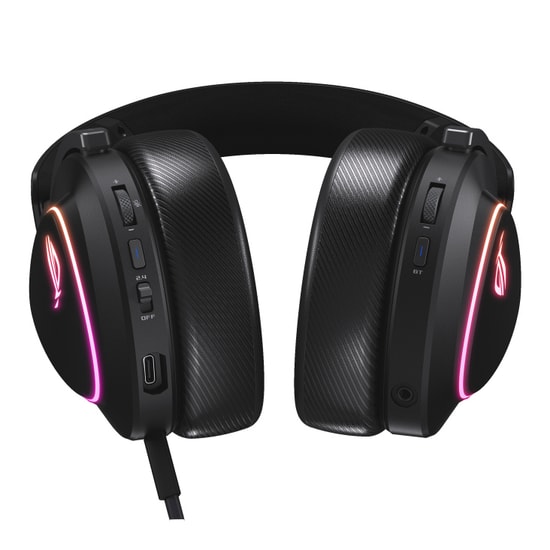 Asus Rog Delta II Kablosuz 50mm Titanyum Sürücü Rog Speednova 10mm Süper Geniş Bant Mikrofon DualFlow Oyun Kulaklığı