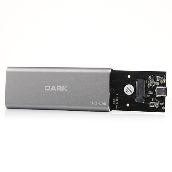 Dark DK-AC-DSEM4 USB 3.2 Gen2 Type-C M.2 NVMe SSD Disk Kutusu - 10Gbps, Alüminyum Kasa, Yüksek Performans