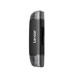 Lexar LRW310X-BNBNG USB 3.1 Kart Okuyucu - Çift Yuvalı, USB-A ve USB-C Bağlantı, SD ve MicroSD Kart Desteği