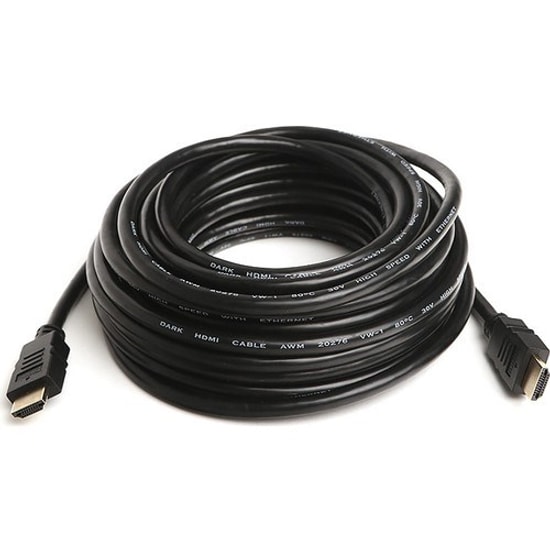 Dark DK-HD-CV14L1000 10 Metre 4K HDMI v1.4 Kablo - Altın Uçlu, 4K 30Hz, 2K 60Hz, Ağ Destekli, Dual Molding, Saf Bakır