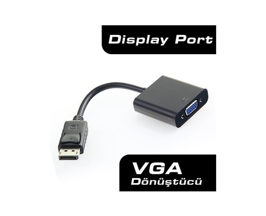 Dark DK-HD-ADPXVGA DisplayPort to VGA Dönüştürücü - 1080p Full HD Çözünürlük, Yüksek Performanslı Görüntü Aktarımı