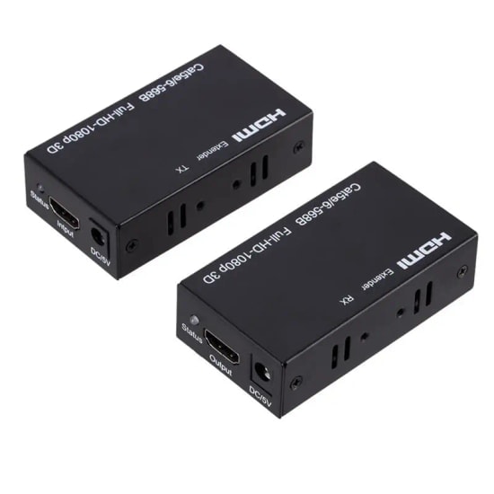 Sensei HD-60 60 Metre 1080P HDMI Extender - CAT5/CAT6 Destekli Yüksek Performanslı Görüntü Aktarım Uzatıcı Çözümü