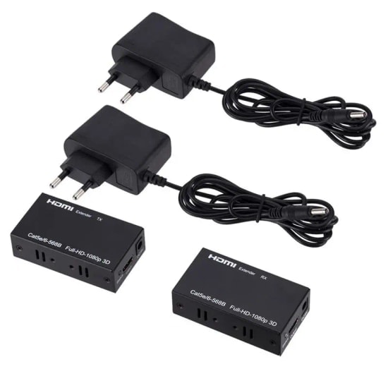 Sensei HD-60 60 Metre 1080P HDMI Extender - CAT5/CAT6 Destekli Yüksek Performanslı Görüntü Aktarım Uzatıcı Çözümü