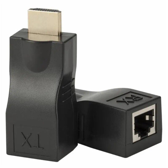 Sensei HD-30 Mavi HDMI to Ethernet Extender Dönüştürücü - 30 Metre CAT6 Uzatma, 1080p İkili Adaptör