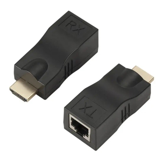 Sensei HD-30 Mavi HDMI to Ethernet Extender Dönüştürücü - 30 Metre CAT6 Uzatma, 1080p İkili Adaptör