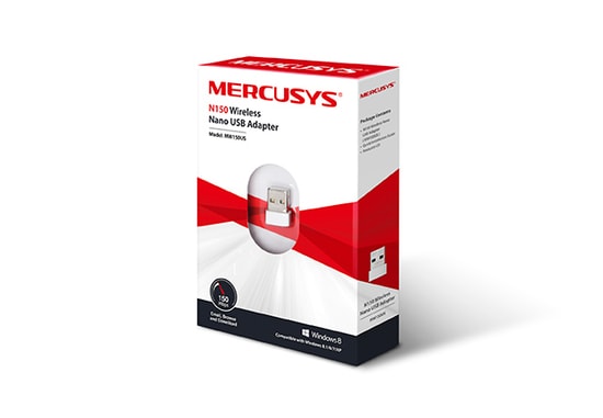 TP-Link Mercusys MW150US N150 Nano USB Wi-Fi Adaptör - 150Mbps, 2.4GHz, Dahili Anten, USB 2.0, Kompakt, Tak Çalıştır