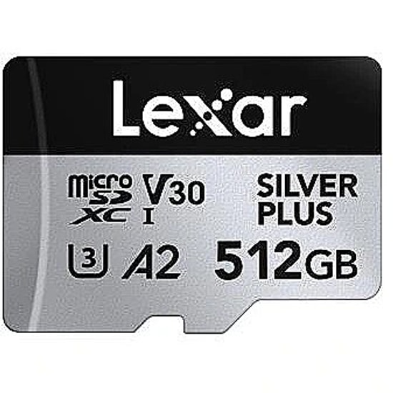 Lexar 512Gb MicroSd High-Performance Silver Plus MicroSdxc Uhs-I 205Mbs Okuma 150Mbs Yazma LMSSIPL512G-BNANG Kart Bellek
