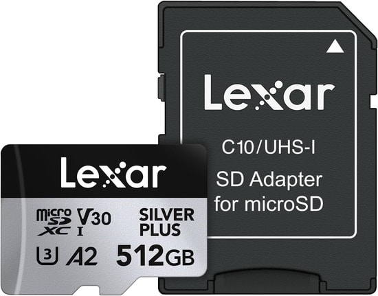 Lexar 512Gb MicroSd High-Performance Silver Plus MicroSdxc Uhs-I 205Mbs Okuma 150Mbs Yazma LMSSIPL512G-BNANG Kart Bellek