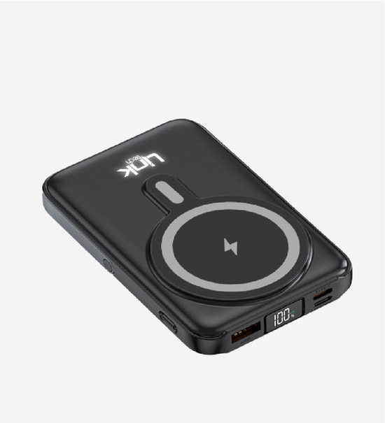 Linktech WF27 Mini Led Ekranlı Çoklu Kablolu 10000Mah Wireless Şarjlı Powerbank