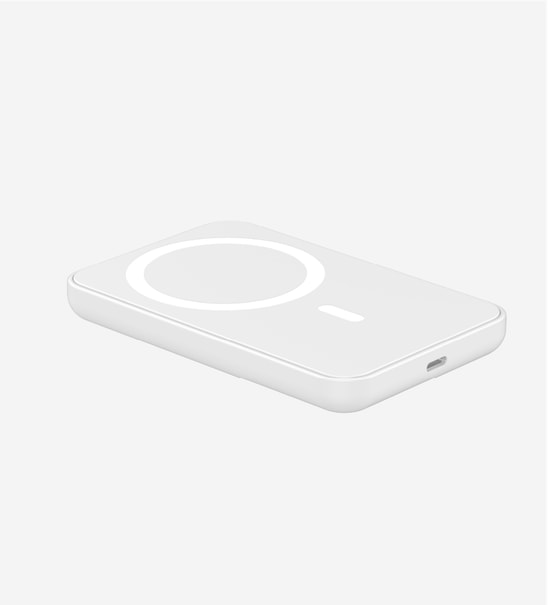 LinkTech EP50 5000mAh 15W Beyaz Qi Kablosuz Hızlı Şarj Powerbank - MagSafe, 3A USB-C Çıkış, Kompakt Tasarım, ABS Gövde