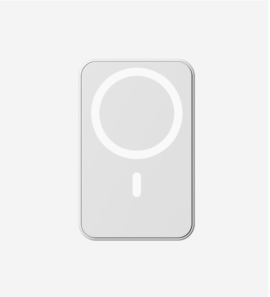 LinkTech EP50 5000mAh 15W Beyaz Qi Kablosuz Hızlı Şarj Powerbank - MagSafe, 3A USB-C Çıkış, Kompakt Tasarım, ABS Gövde
