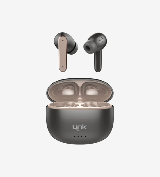 Linktech TW37 Gri TWS Bluetooth Kulaklık (LPH-TW37/GRAY) - IPX4, ANC, 6 Saat Müzik, 13mm Sürücü, Type-C Şarj Kablosu