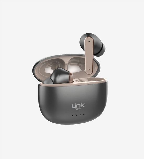 Linktech TW37 Gri TWS Bluetooth Kulaklık (LPH-TW37/GRAY) - IPX4, ANC, 6 Saat Müzik, 13mm Sürücü, Type-C Şarj Kablosu