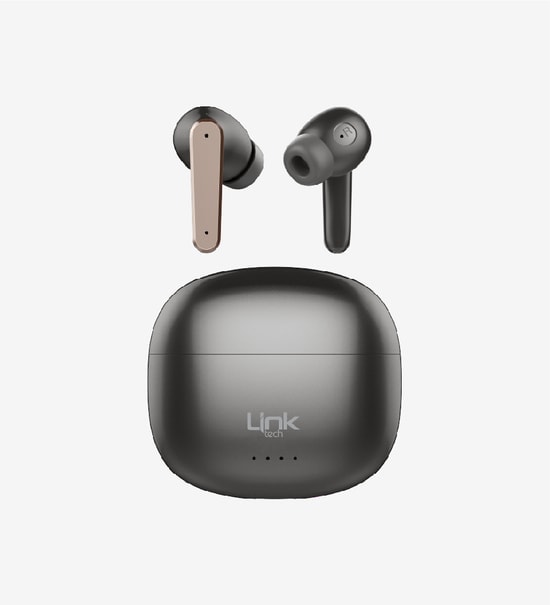 Linktech TW37 Gri TWS Bluetooth Kulaklık (LPH-TW37/GRAY) - IPX4, ANC, 6 Saat Müzik, 13mm Sürücü, Type-C Şarj Kablosu