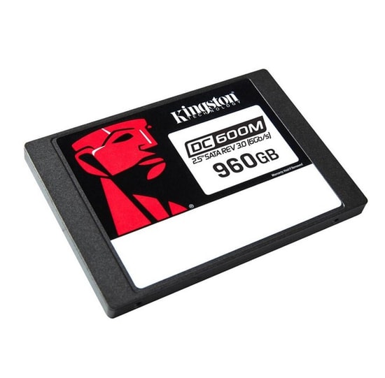 Kingston SEDC600M/960G 960GB Enterprise 2.5" SATA 3.0 SSD - 560/530 MB/s, PLP Korumalı, QoS Desteği, Veri Merkezi SSD