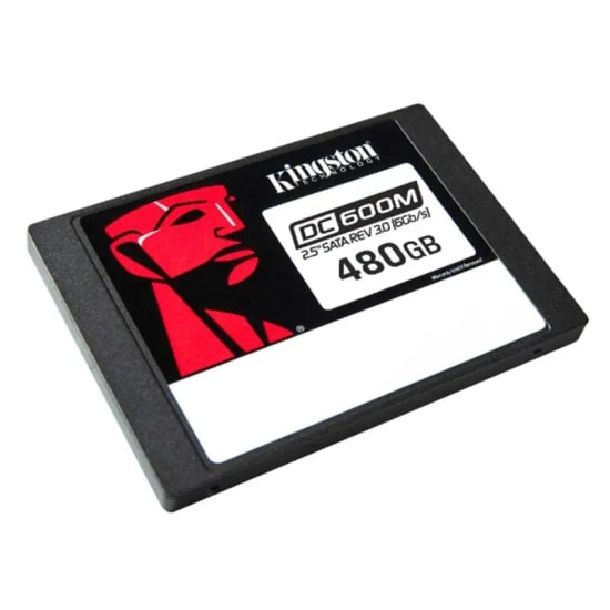 Kingston DC600M 480GB Enterprise SATA 2.5" SSD (SEDC600M/480G) - 560/470MB/s Okuma/Yazma, 7mm, PLP, Veri Merkezi SSD