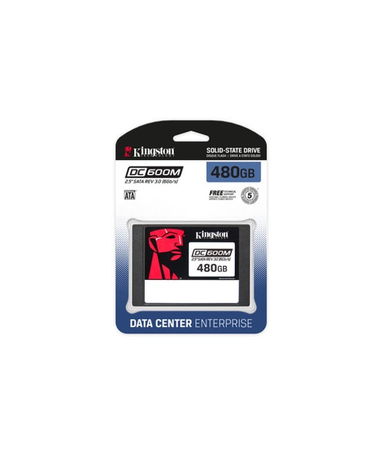 Kingston DC600M 480GB Enterprise SATA 2.5" SSD (SEDC600M/480G) - 560/470MB/s Okuma/Yazma, 7mm, PLP, Veri Merkezi SSD