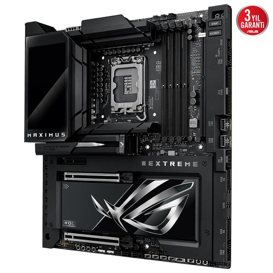 Asus Rog Maximus Z890 Extreme Intel Z890 LGA1851 DDR5 8800 Hdmi 2xThunderbolt5 6xM2 Usb3.2 WiFi 7 BT Aura Ana Kart
