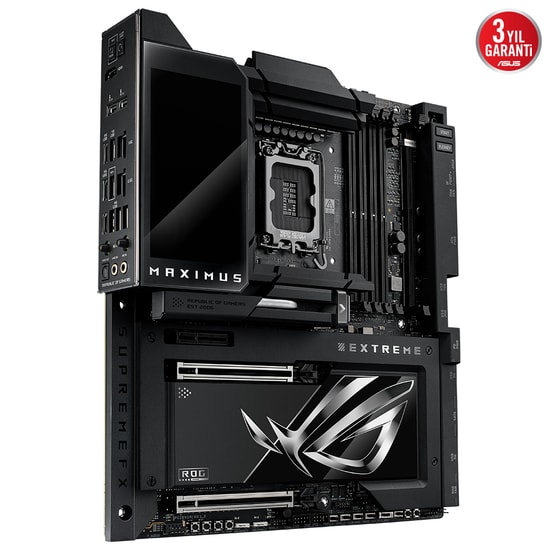 Asus Rog Maximus Z890 Extreme Intel Z890 LGA1851 DDR5 8800 Hdmi 2xThunderbolt5 6xM2 Usb3.2 WiFi 7 BT Aura Ana Kart
