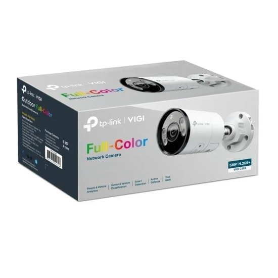 TP-Link Vigi C355 5MP 2.8mm IP Güvenlik Kamerası - 30 Metre, 7/24 Full Color, İnsan/Araç Algılama, Mikrofonlu Bullet