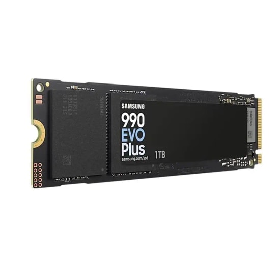 Samsung 990 EVO Plus 1TB NVMe M.2 NAND SSD (MZ-V9S1T0BW) - PCI3 Gen 4x4 / 5x2, 7250/6300MB/s Okuma/Yazma, SMART Desteği