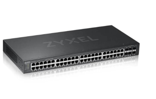 Zyxel GS2220-50HP 48-Port Gbe L2 Poe Switch With Gbe Uplink (1 Year Ncc Pro Pack License Bundled)